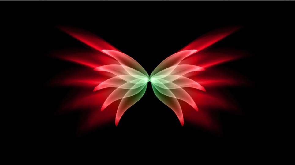 ps怎么设计惊艳的光效翅膀? ps彩色翅膀的绘制方法