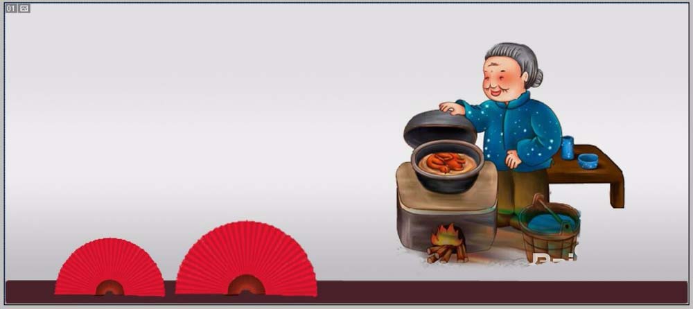 ps怎么设计中国风的传统美食广告横幅?