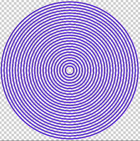 ps怎样画同心圆?ps快速绘制一组不同颜色的等距同心圆教程