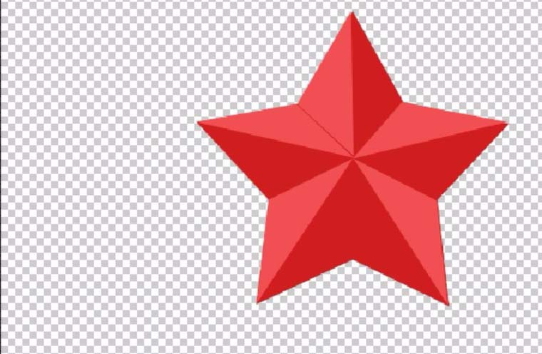 ps怎么绘制立体发光的红色五角星?