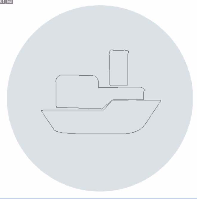 ps怎么设计圆形的游轮头像鱼图片?