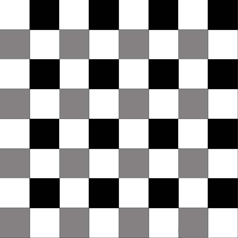 PS怎么画黑白灰三色方格图?