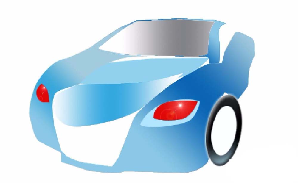 PS怎么手绘一个蓝色超酷小汽车?