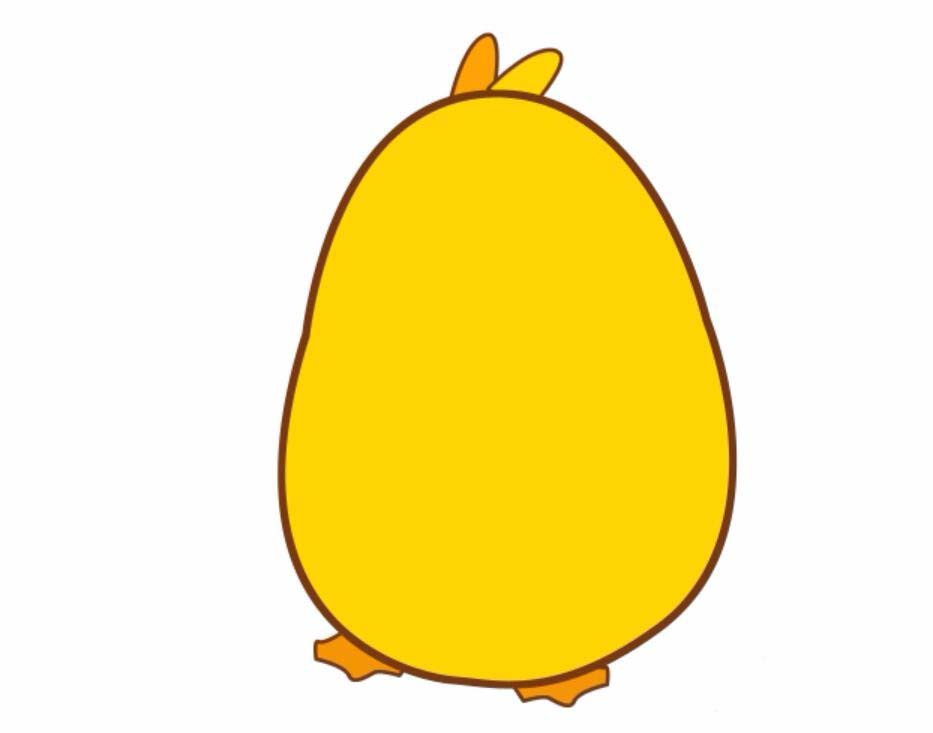ps怎么画一个可爱笨拙的小黄鸟?