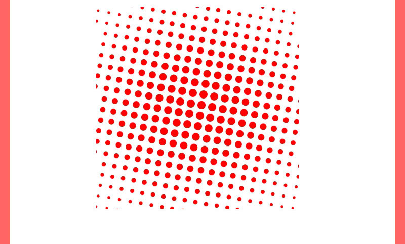 ps彩色半调滤镜快速制作红色渐变网点教程