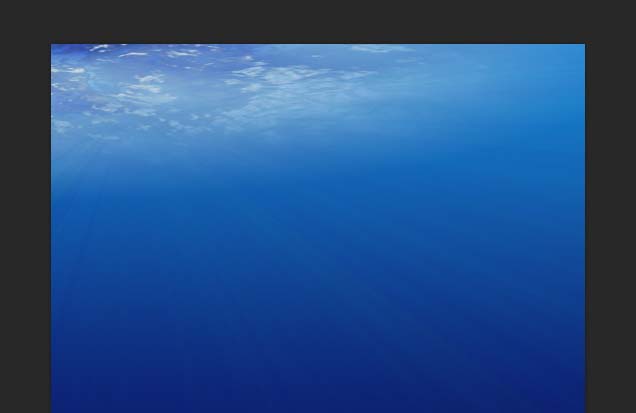 ps怎么设计一个蔚蓝色的海景图?