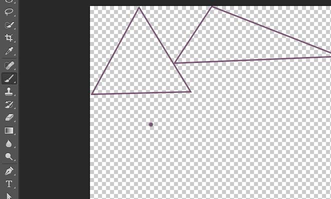 ps怎么画三角形? ps画三角形的教程
