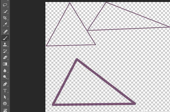 ps怎么画三角形? ps画三角形的教程