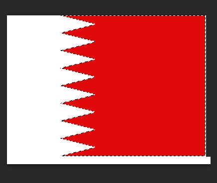 教你用PS如何绘制巴林国旗