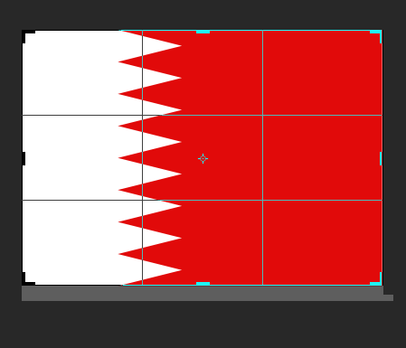 教你用PS如何绘制巴林国旗