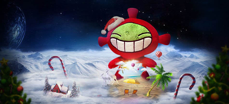 Photoshop设计圣诞节主题风格的公仔产品海报