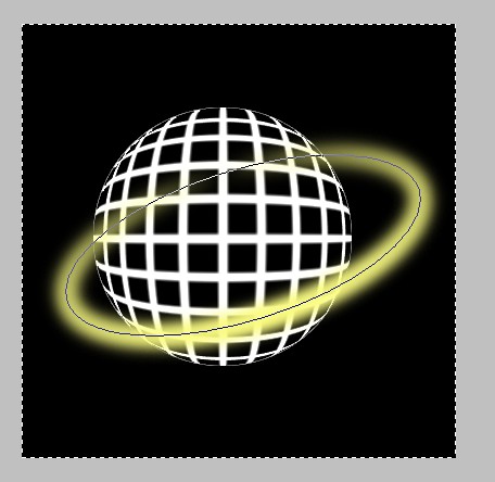 ps运用球面化功能制作卫星绕地球效果图