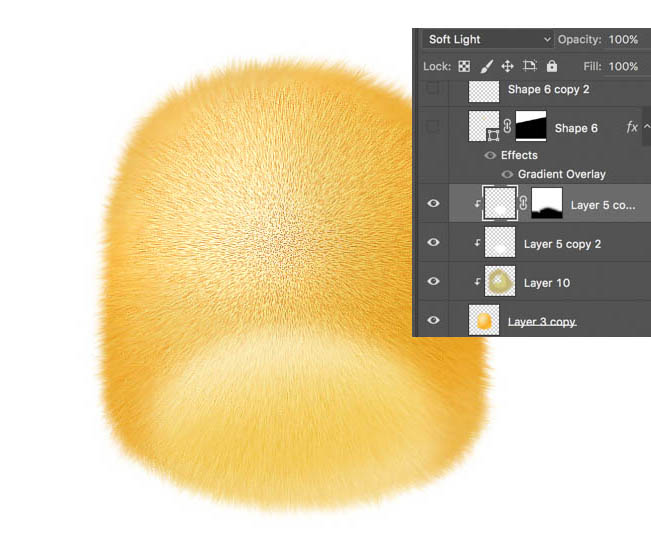 Photoshop利用钢笔工具绘制非常萌的小黄鸟