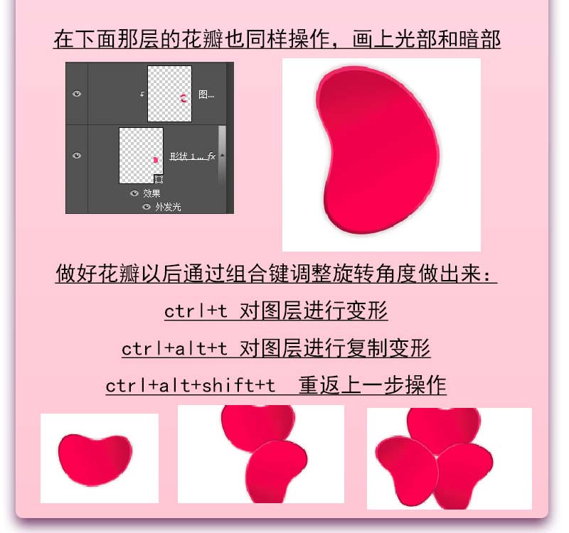 ps怎么设计由红色花朵组成的七夕情人节海报?