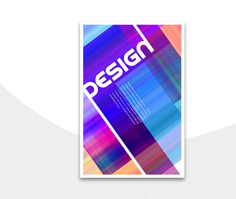 PS怎么设计漂亮的炫彩线条海报?