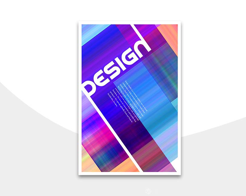 PS怎么设计漂亮的炫彩线条海报?
