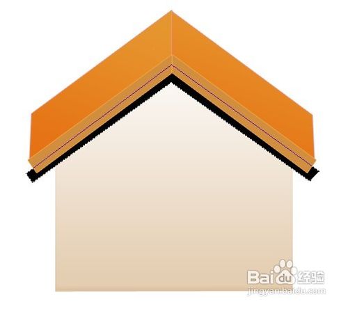 PS钢笔工具制作一个QQ小屋图形