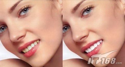 Photoshop CS3为美女刷出亮白牙齿教程