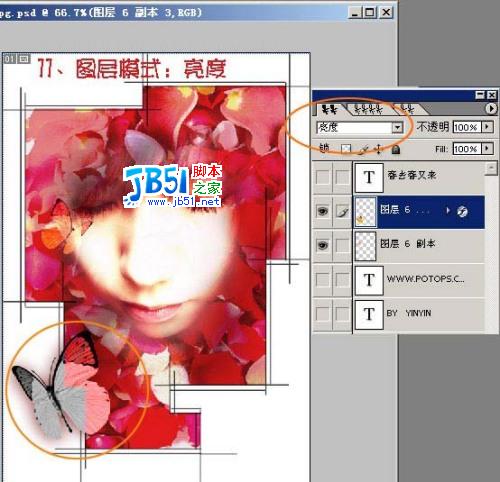 Photoshop照片合成_玫瑰花瓣围绕的女孩