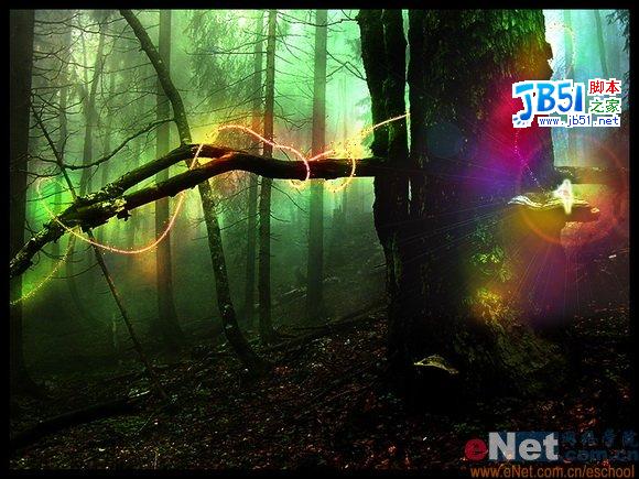 Photoshop打造魔幻世界仙境森林