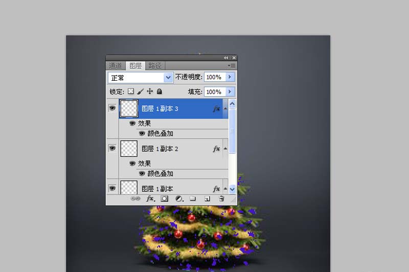 ps怎么制作发光圣诞树? ps动态发光圣诞树的制作方法
