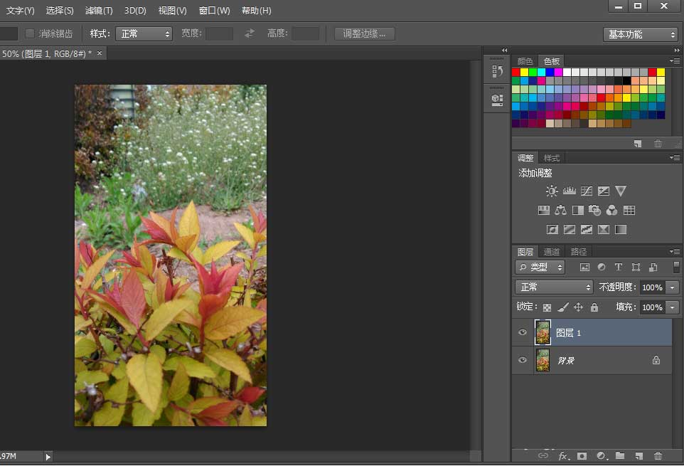 photoshop cs6怎么替换颜色 photoshop cs6给植物图片替换颜色教程