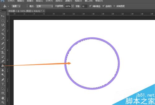 ps绘制一个标准的圆环