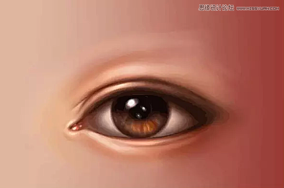 使用Photoshop鼠绘功能制作超逼真的人像眼睛效果教程