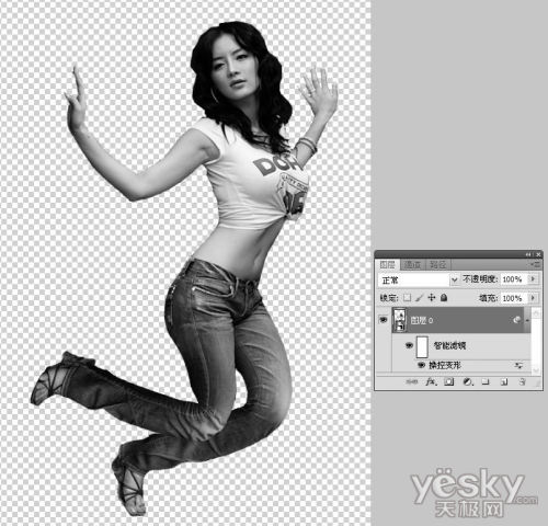 Photoshop CS5操控变形调制美女的POSE