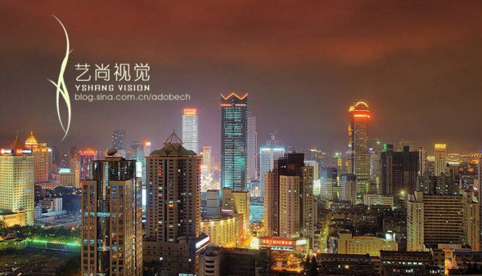 Photoshop 打造霓虹闪耀的城市夜景图片