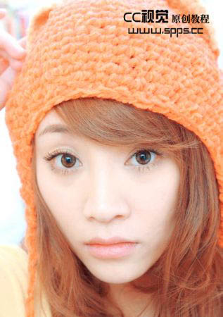 Photoshop 调出人物照片纯美的粉橙色