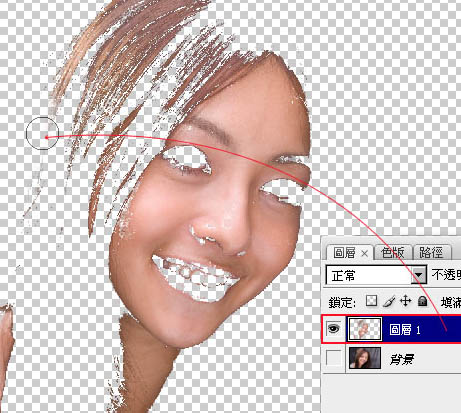photoshop 巧用选区人物脸部肌肤美化