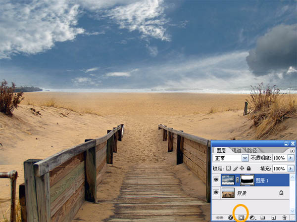 Photoshop 唯美的沙滩图制作方法