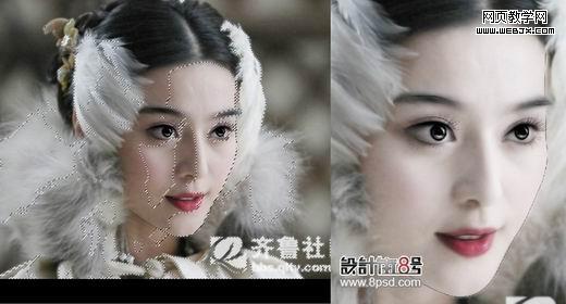 Photoshop 简单把美女头像转手绘效果