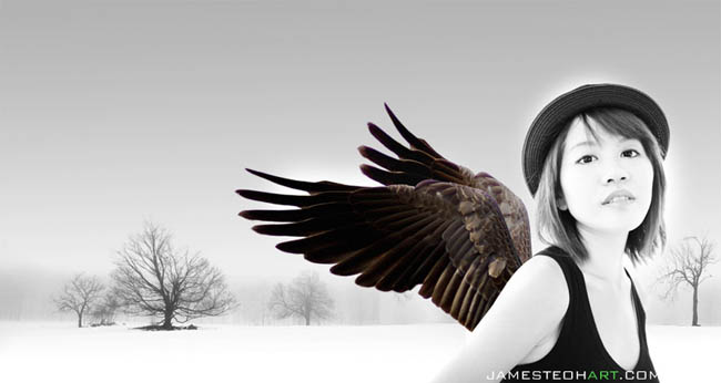 Photoshop 超经典的雪域天使