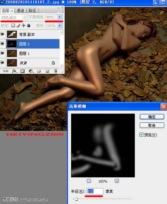 Photoshop 调出美女古铜色的质感肤色