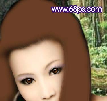 Photoshop 打造梦幻的古典仿手绘美女