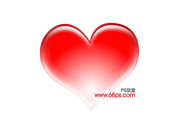 支持2008北京奥运 PS绘制奥运红心图案