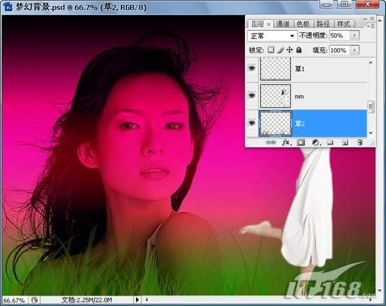 Photoshop CS3制作巨星章子怡曼妙的舞姿