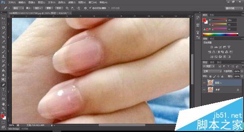 Photoshop怎么给手指做美甲效果? ps美指甲的教程