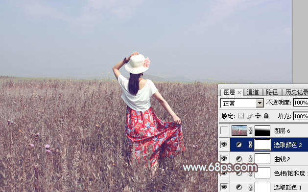 Photoshop外景图片将打造小清新的韩系秋季色效果