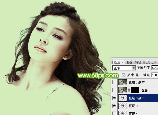 photoshop利用通道保细节抠出细腻的发丝