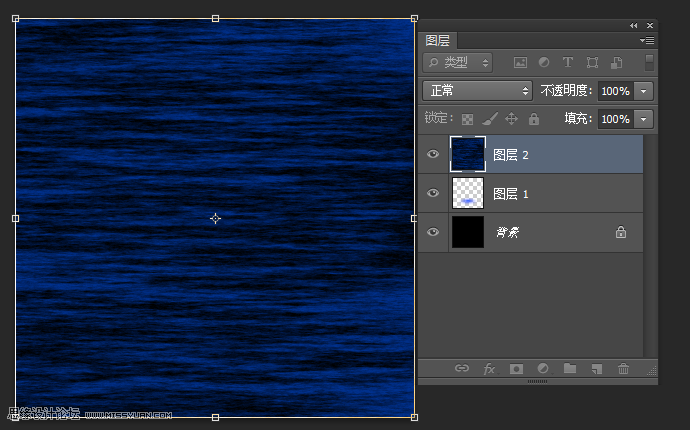 Photoshop制作梦幻绚丽的蓝色放射光束效果图