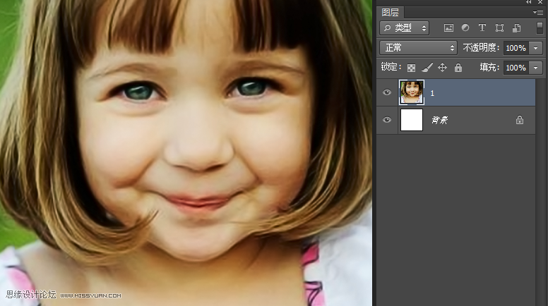 Photoshop简单快速地把模糊的儿童照片变得清新淡雅