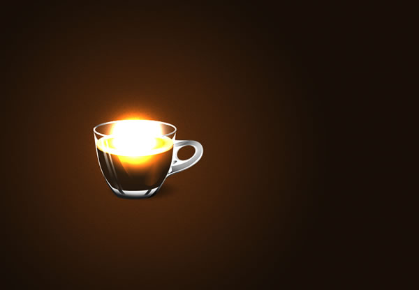 Photoshop在咖啡杯上添加精彩的灯光特效