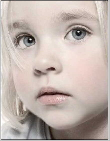 PhotoShop为超萌的儿童照片打造出粉嫩转手绘效果