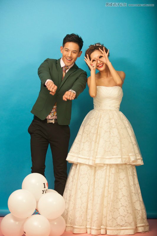 Photoshop为室内婚片调出时尚韩式风格效果