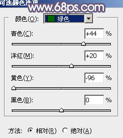 Photoshop将树林人物图片打造唯美的秋季阳光色