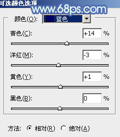 Photoshop为树边的女孩增加流行的淡调青蓝色