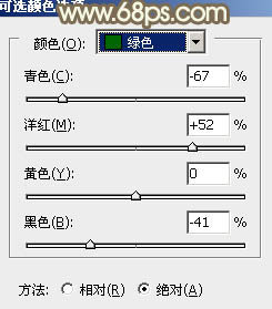 Photoshop为树边美女调出色彩柔和中性黄褐色